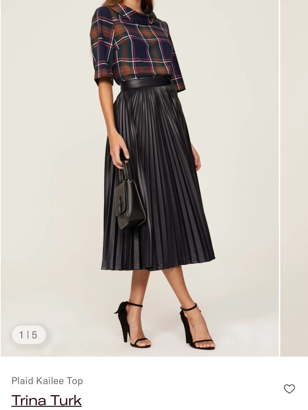 Trina Turk -Plaid Kailee Top
